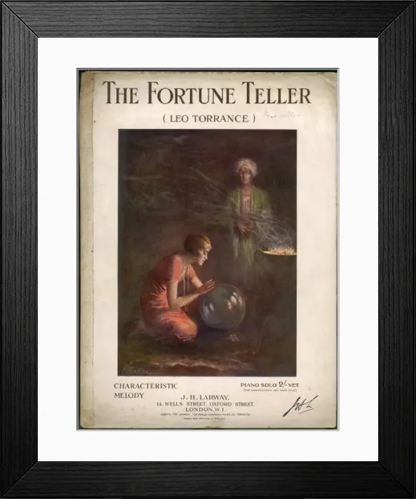 Framed Print : Crystal Gazer Circa 1910 Framed Print : Crystal Gazer Circa 1910