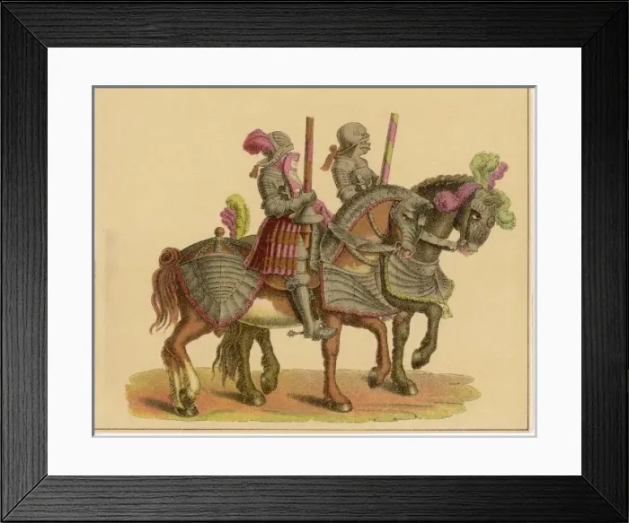 Framed Print : Knights on Horseback Framed Print : Knights on Horseback