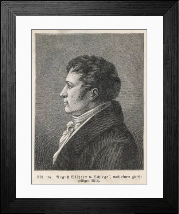 Framed Print : Aug. Wilh. Schlegel - 2 Framed Print : Aug. Wilh. Schlegel - 2