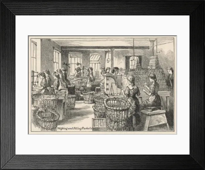 Framed Print : Frys Factory - Weighing Framed Print : Frys Factory - Weighing
