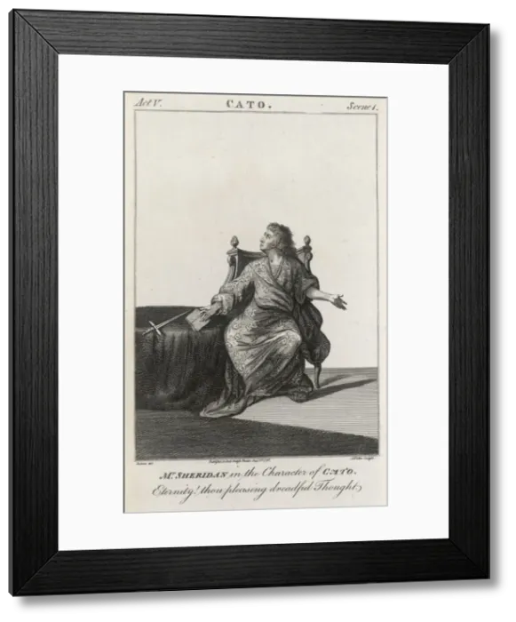 Framed Print : Thomas Sheridan as Cato Framed Print : Thomas Sheridan as Cato
