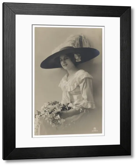 Framed Print : Young Woman 1912 Framed Print : Young Woman 1912