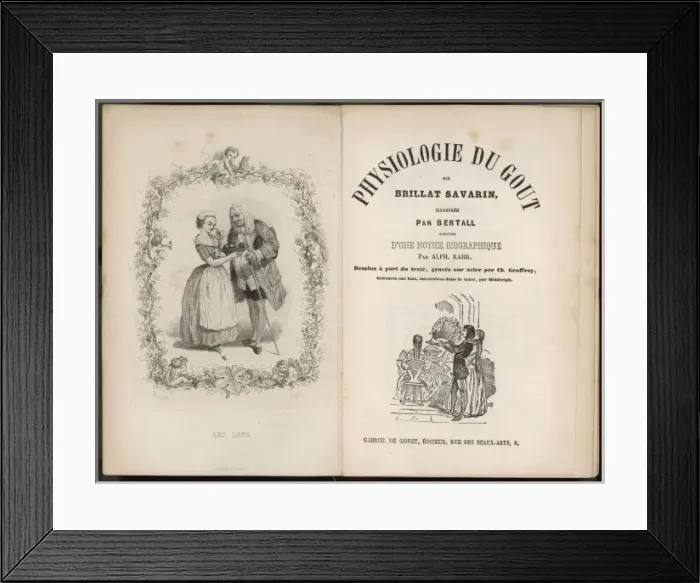 Framed Print : Physiologie Du Gout 1925 Framed Print : Physiologie Du Gout 1925