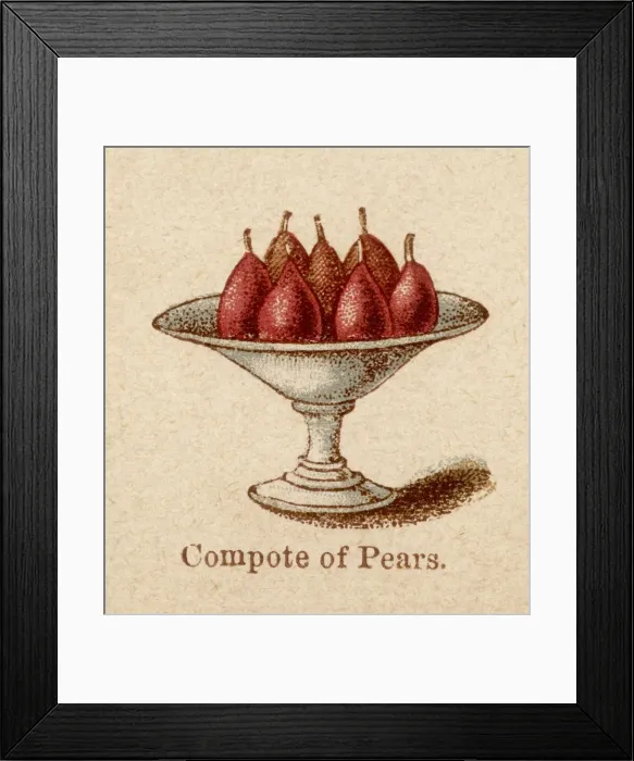 Framed Print : Compote of Pears Framed Print : Compote of Pears