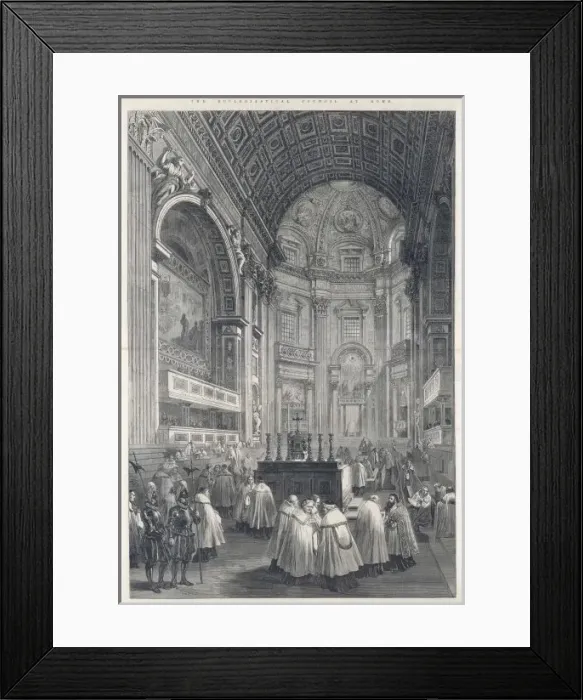 Framed Print : Vatican Council / 1870 Framed Print : Vatican Council / 1870