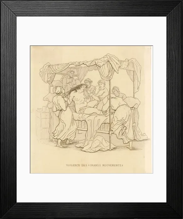 Framed Print : Hysterical Patient Framed Print : Hysterical Patient