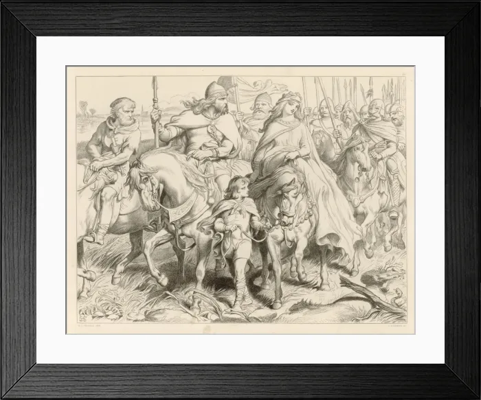 Framed Print : Hereward Guards Alftruda Framed Print : Hereward Guards Alftruda