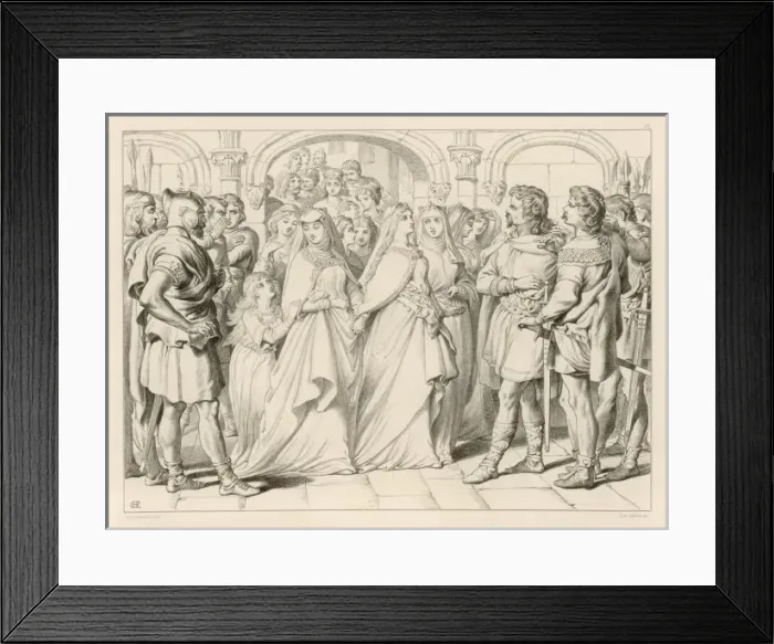 Framed Print : Alftruda & Hereward Framed Print : Alftruda & Hereward
