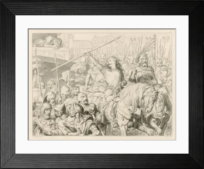 Framed Print : Hereward the Beserker Framed Print : Hereward the Beserker