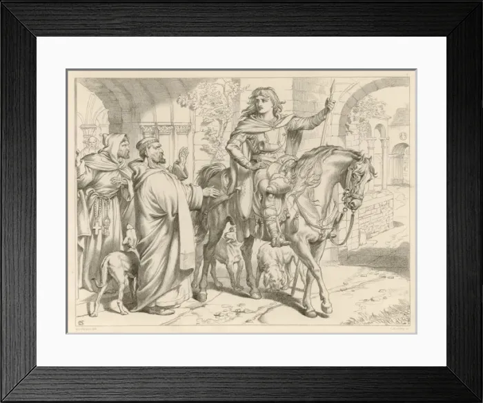 Framed Print : Hereward & his Uncle