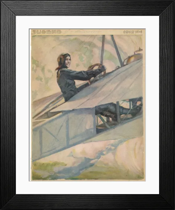 Framed Print : Aviatrix 1912 Framed Print : Aviatrix 1912