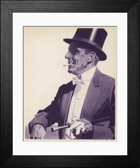 Framed Print : Male Type Evening Dress Framed Print : Male Type Evening Dress
