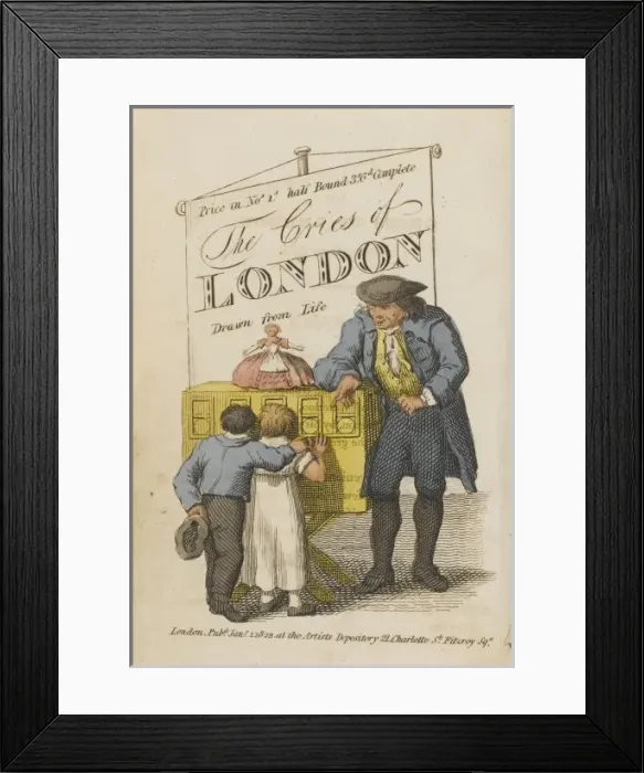 Framed Print : London Cries Entertainer Framed Print : London Cries Entertainer