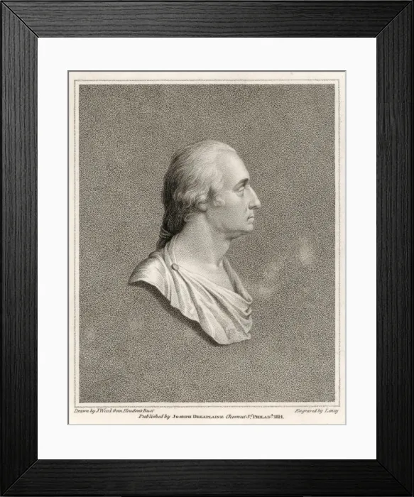 Framed Print : George Washington Profil Framed Print : George Washington Profil