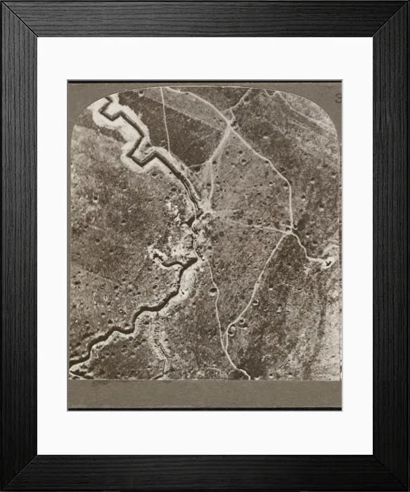 Framed Print : Aerial View of Trenches Framed Print : Aerial View of Trenches