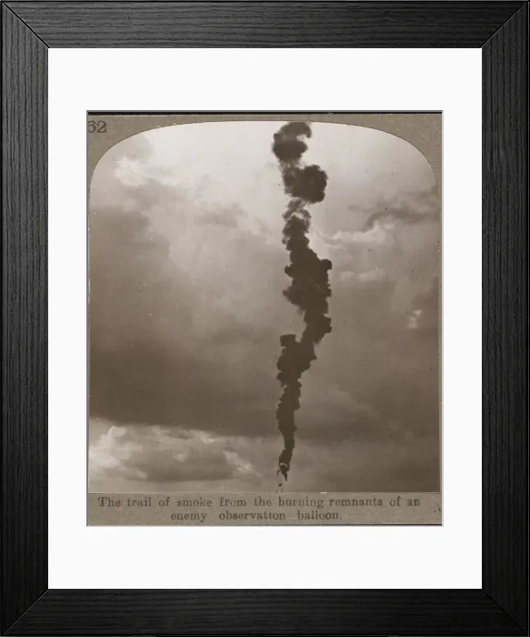 Framed Print : Smoke Trail, 1st Ww Framed Print : Smoke Trail, 1st Ww