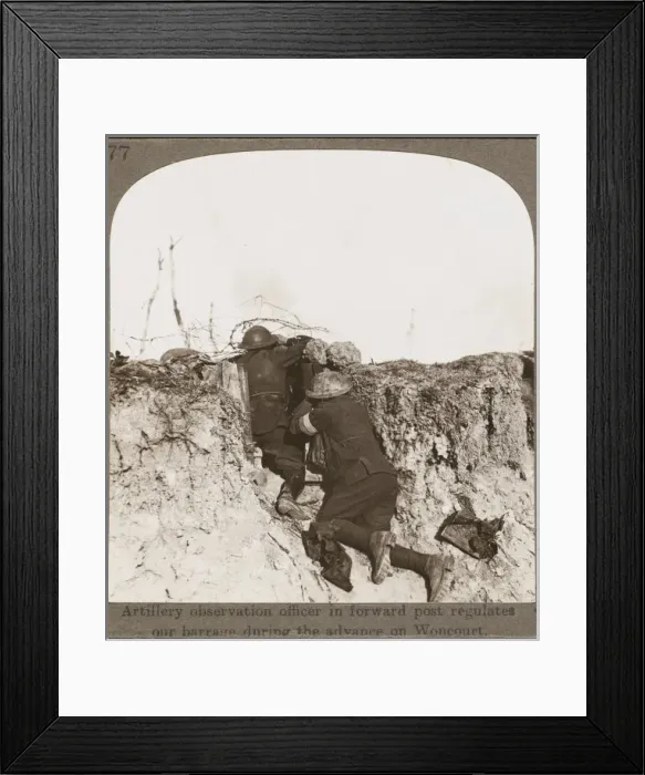 Framed Print : Soldiers in Trench Framed Print : Soldiers in Trench