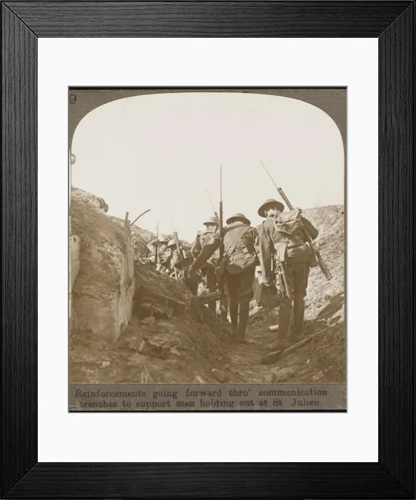 Framed Print : Soldiers in Trench Framed Print : Soldiers in Trench