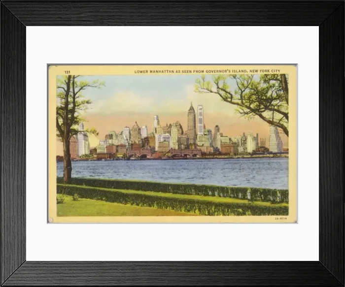 Framed Print : Manhattan Skyline Framed Print : Manhattan Skyline