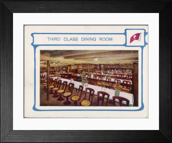 Framed Print : Cunarder Dining Room Framed Print : Cunarder Dining Room