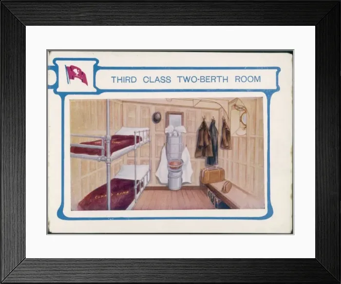 Framed Print : Cunarder Cabin Framed Print : Cunarder Cabin