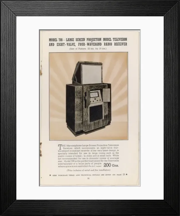 Framed Print : Marconi Set 1930S Framed Print : Marconi Set 1930S