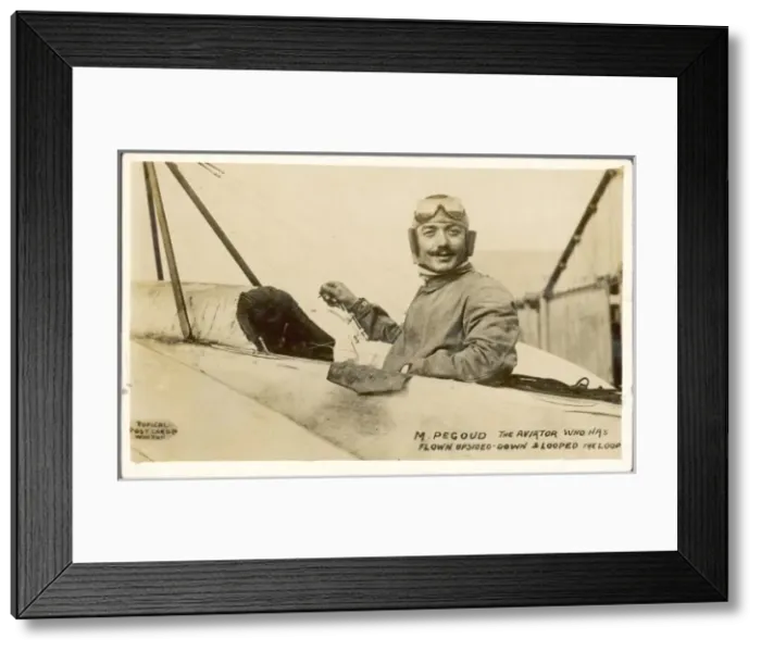 Framed Print : Adolphe Pegoud Framed Print : Adolphe Pegoud