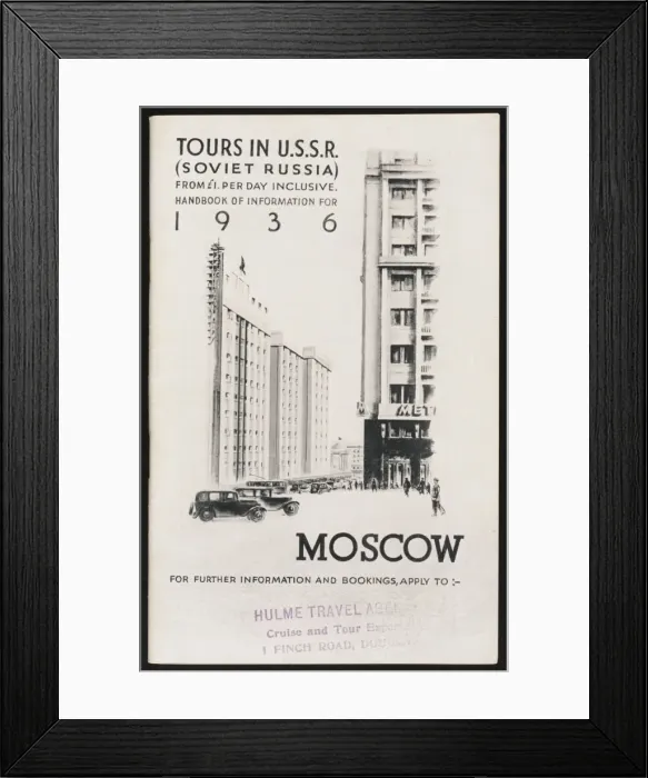 Framed Print : Tours in Ussr 1936 Framed Print : Tours in Ussr 1936
