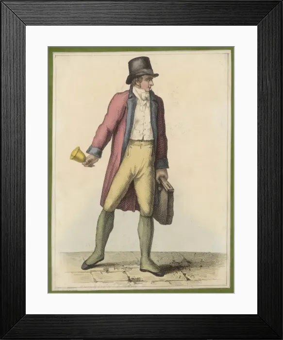 Framed Print : Postman Early C19 Framed Print : Postman Early C19
