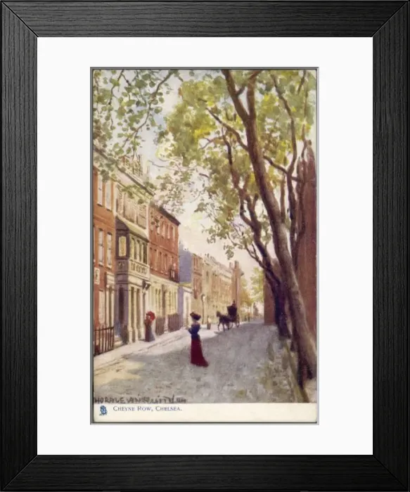 Framed Print : Cheyne Row Chelsea Framed Print : Cheyne Row Chelsea