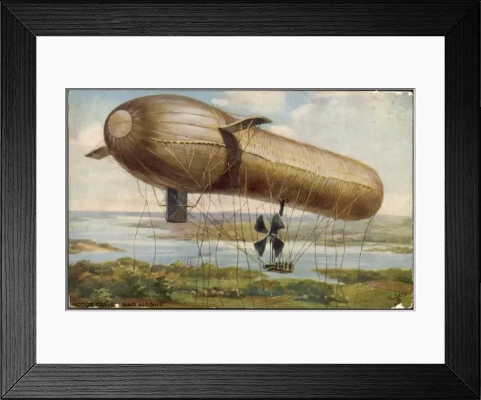 Framed Print : Perseval Airship Framed Print : Perseval Airship
