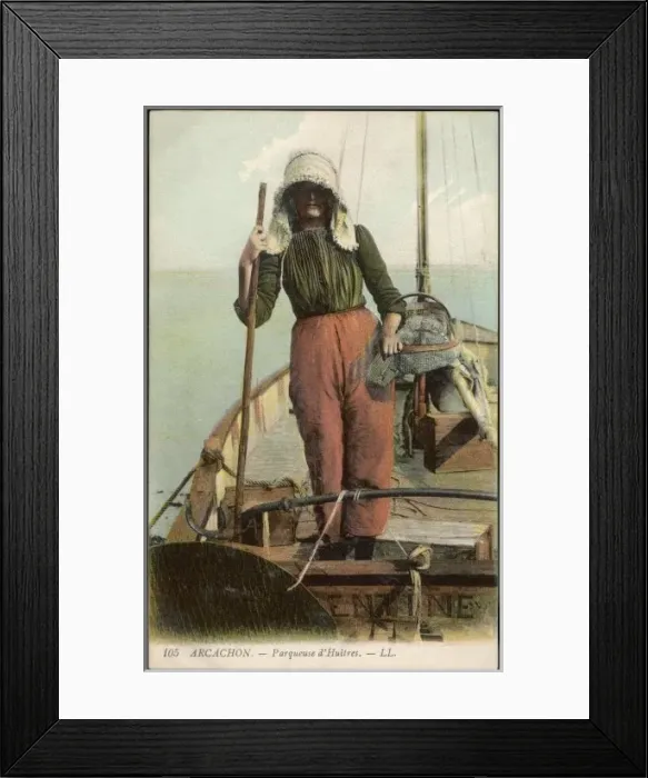 Framed Print : French Oyster Woman Framed Print : French Oyster Woman
