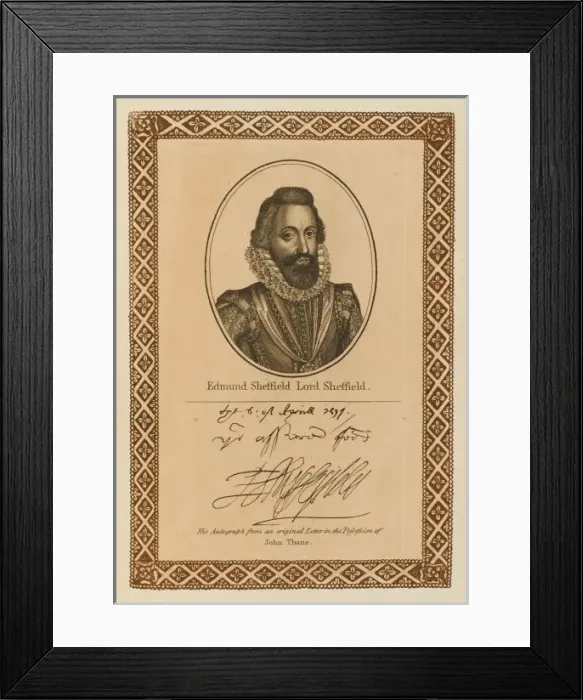 Framed Print : Edm. Sheffield Mulgrave Framed Print : Edm. Sheffield Mulgrave