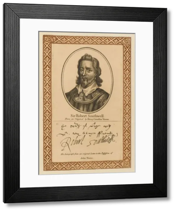 Framed Print : Sir Robert Southwell Framed Print : Sir Robert Southwell