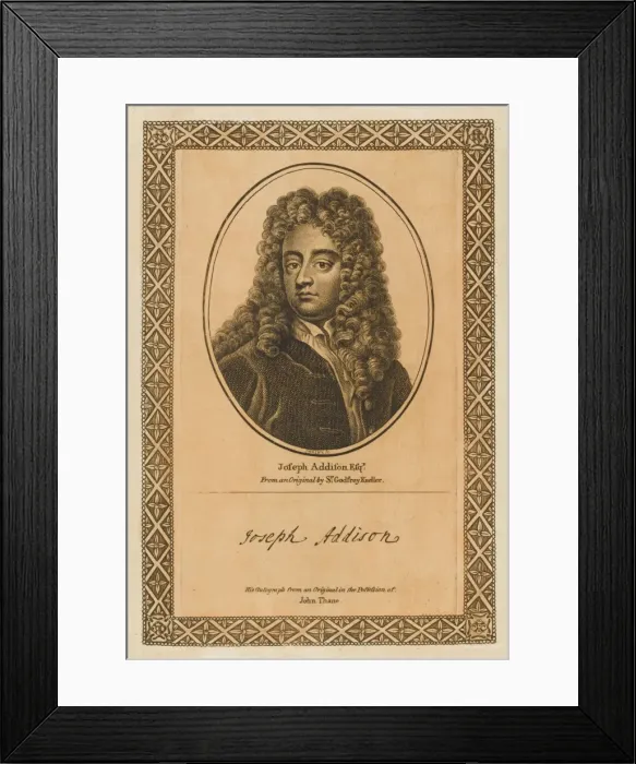 Framed Print : Joseph Addison Framed Print : Joseph Addison