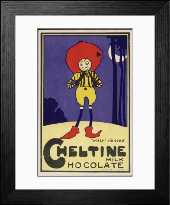 Framed Print : Cheltine Chocolate Ad Framed Print : Cheltine Chocolate Ad