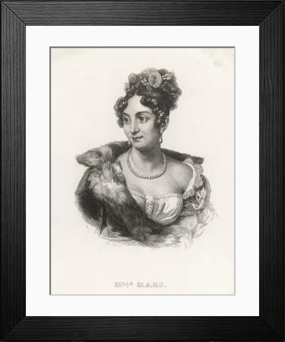 Framed Print : Mademoiselle Mars Framed Print : Mademoiselle Mars