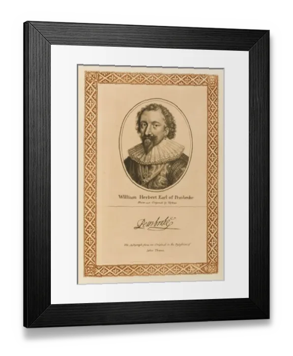 Framed Print : William Earl Pembroke Framed Print : William Earl Pembroke