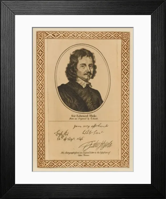 Framed Print : Edward Earl Clarendon Framed Print : Edward Earl Clarendon