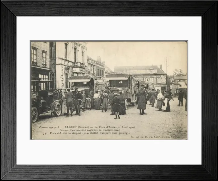 Framed Print : British Supply Wagons