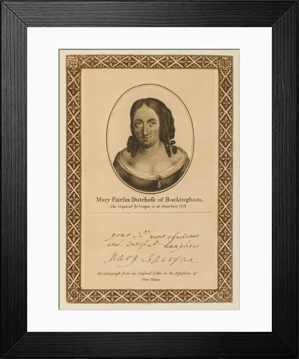 Framed Print : Mary Duchess Buckingham Framed Print : Mary Duchess Buckingham