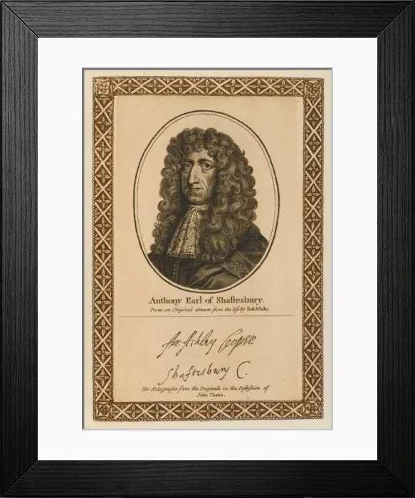 Framed Print : Anthony Shaftesbury Framed Print : Anthony Shaftesbury