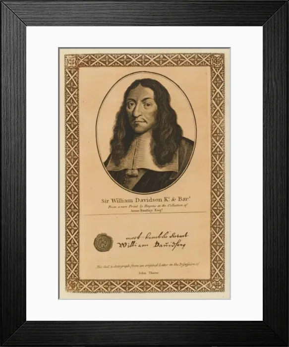 Framed Print : Sir Wm Davidson Framed Print : Sir Wm Davidson