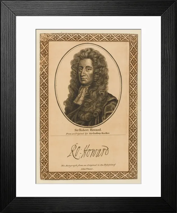 Framed Print : Sir Robert Howard Framed Print : Sir Robert Howard
