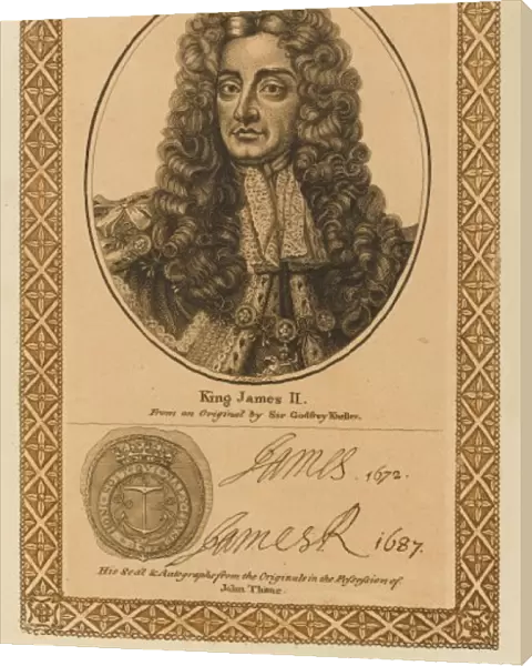 JAMES II not one of the finest ornaments of the British monarchy with his autograph