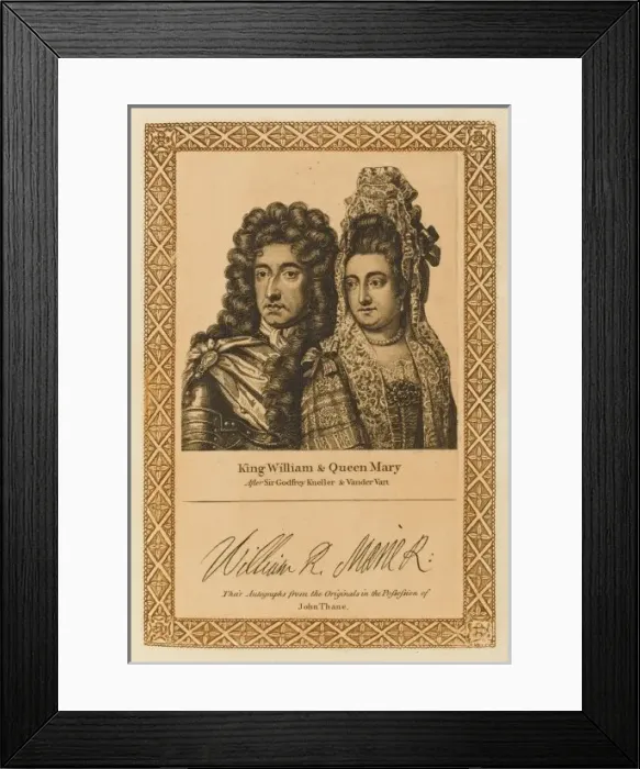 Framed Print : William and Mary Framed Print : William and Mary