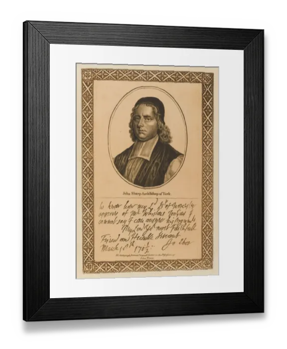 Framed Print : John Sharp, Churchman Framed Print : John Sharp, Churchman