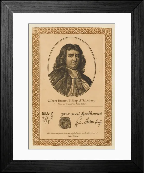 Framed Print : Gilbert Burnet Framed Print : Gilbert Burnet