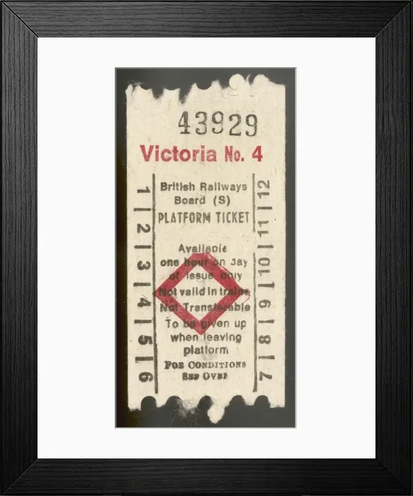 Framed Print : Platform Ticket Framed Print : Platform Ticket