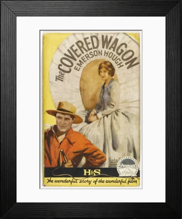 Framed Print : Western - Covered Wagon Framed Print : Western - Covered Wagon